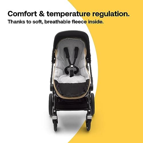 Bugaboo Footmuff - Essential Accessory for Pushchairs, Water and Weather Resistant, Comfortable for Toes, Warm and Breathable in Taupe Desert - Image 7