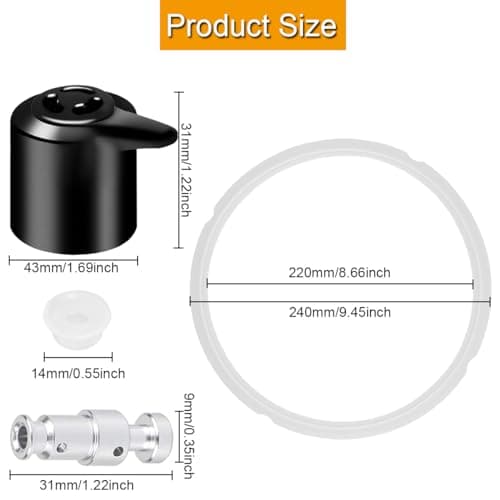 Replacement Parts for Instant Pot Duo 5, 6 Quarts (5/6 QT) Including Seal Ring, Steam Release Floating Valve, Floating Valve Accessory Kit (8 Pieces) - Image 8