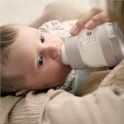 MAM Easy Start Anti-Colic Bottle 130 ml Sand with 0 Flow Teat - Image 5