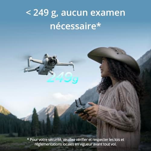 DJI Mini 4 Pro (DJI RC-N2), Foldable Mini Drone with 4K HDR Camera for Adults, Under 0.549 lb/249g, Flight Time 34min, Video Transmission Distance Max 20km, Klasse-C0 - Image 3