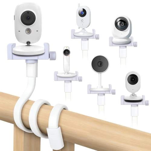OFFCUP Baby Camera Holder, Universal Baby Monitor / Babyphone Clip Compatible with Philips Avent Flexible Foldable Without Drilling Accessory Holder for Video Baby Monitor - Image 2