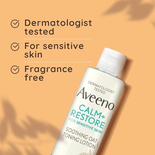 Aveeno Face Calm + Restore Lotion tonique apaisante Transparent 200 ml - Image 5