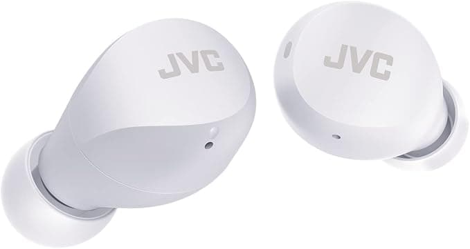 JVC Gumy Mini True Wireless Earbuds[Exclusive Edition for Amazon], Small, Lightweight, 3 Sound Modes, Water Resistant (IPX4), Long Battery Life, Bluetooth 5.1, HA-Z66T-W (White) HA-Z66T-W-E