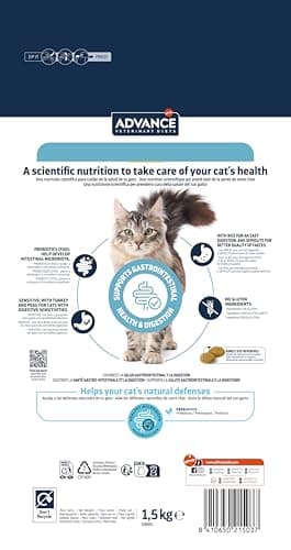 Advance Veterinary Diets Gastroenteric Sensitive - Dry Food for Cats with Gastrointestinal Disorders - 1.5 kg - Image 5