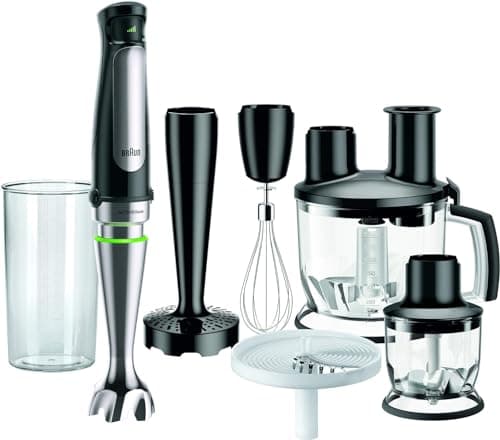 Braun MultiQuick 7 - Deep Blender, SplashControl, ActiveBlade System for Hard Food, Accurate Speed Selection, Blender 1.5L, Chopper, Whisk, Measuring Jug 600ml, 1000W, Black (MQ7087X) - Image 2