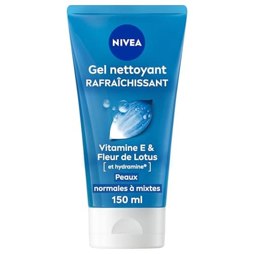 NIVEA - Gel Nettoyant Fraîcheur - Visage - Hydrate & Elimine Les Impuretés - Tonifie & Rafraîchit - Fleurs De Lotus & Hydramine - Peaux Normales À Mixtes - 150 ml - Image 2