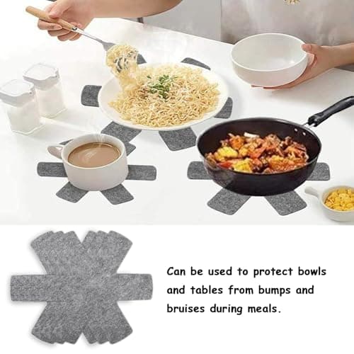 SNZ 10 x Felt Pan Protectors (26cm) - Non Slip Trivet for Tefal/WMF/Elo Pans - Kitchen Utensils to Protect Furniture and Prolong Pan Life - Image 6