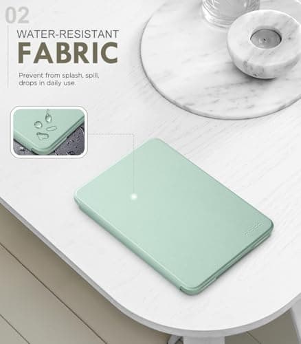 MoKo Case Compatible with 6" Kindle(11th Generation Model 2024/2022) & International Version, Lightweight Case with Auto Wake/Sleep for Kindle 2024/2022 11th Gen e-Reader, Matcha - Image 4