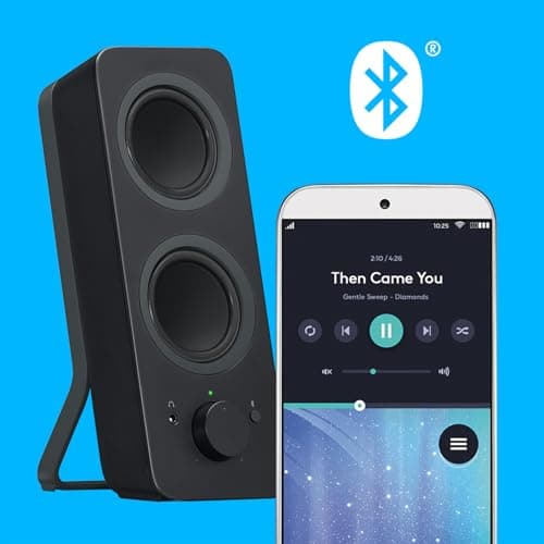 Logitech Z207 Système De Hauts-Parleurs Bluetooth Pour PC, Son Stéréo, 10W En Puissance, Entrée Audio 3,5 Mm, Prise Casque, Multi-Dispositifs, Prise EU/FR, Ordinateur/TV/Smartphone/Tablette - Noir - Image 4