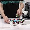Navaris Coffee Capsule Drawer – Pod Holder for Nespresso Vertuo Coffee Machine – Dispenser Pod Holder for Vertuo Capsules 43 x 23.5 x 5.8 cm - Image 5