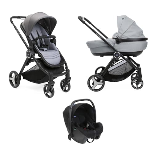 Chicco Trio Best Friend 3-in-1 Modular System with Pushchair, Carrycot and Baby Car Seat 40-80 cm with Compact Folding Closure - Image 2