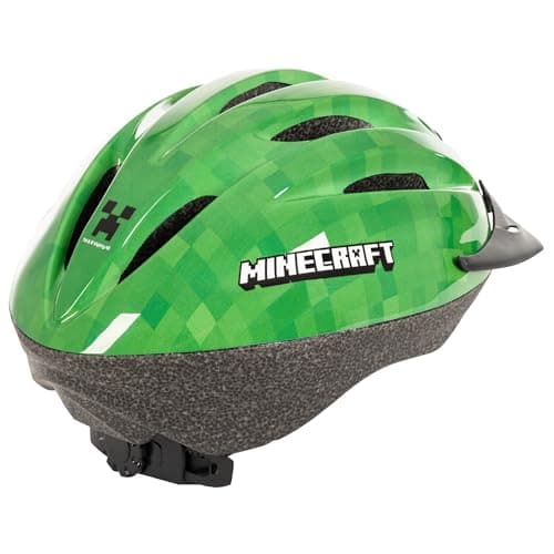 Minecraft Kids Bike Helmet - Official Creeper Design - Adjustable Safety Helmet for Boys and Girls Ages 3 Years and Up - Lightweight Protection for Head Circumference 50-54cm Huffy - Image 8