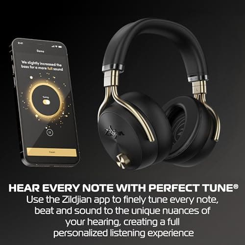 Zildjian ALCHEM-E Perfect Tune Over Ear Headset, Wireless Headphones, Active Noise Reduction with Microphone, Up to 45 Hours of Battery Life, Black - Image 6