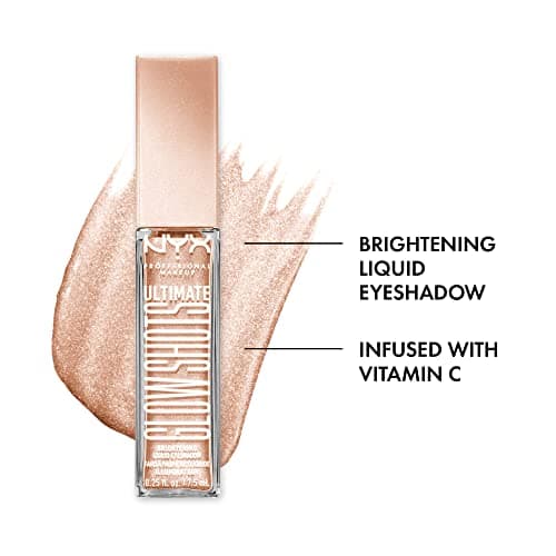 NYX Professional Makeup Liquid Eyeshadow, Long Lasting, 12 Hour Residue & No Shedding, Vitamin C, Ultimate Glow Shots, Highkey Lychee (05) - Image 4