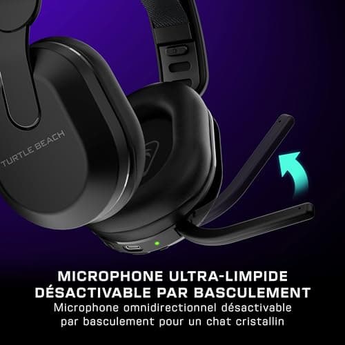 Turtle Beach Stealth 500 Noir Casque Gaming sans Fil w/ 40hr Batterie et Bluetooth pour Xbox Series X ou S, PC et Mobile - Image 6