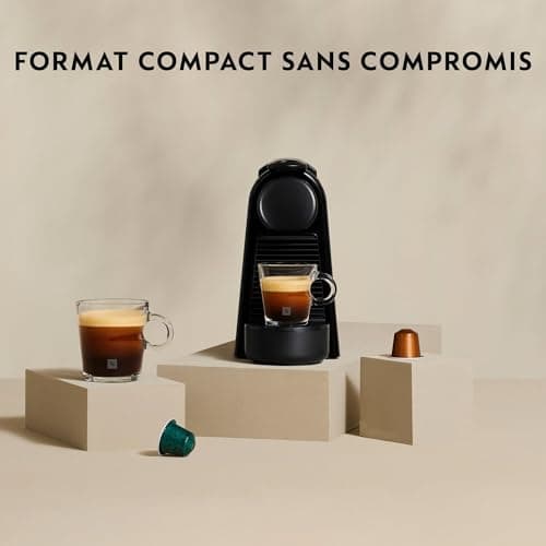De'Longhi Nespresso Essenza Mini EN85.R, Automatic Coffee Machine, Single Cup Capsule Machine, Welcome Set Included, Compact Design, Pressure 19 Bar, 1150 W, Ruby Red - Image 6