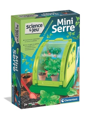 Clementoni | Science & Game: Mini Greenhouse – Botanical Kit for Children 7 Years+ | Assembling Greenhouse with Pots, Peat, Seed | Scientific Educational Game to Discover Botany | Gift Idea - Image 2