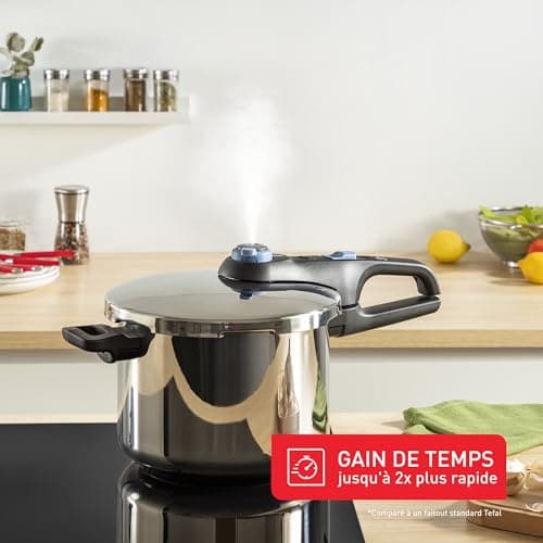 Tefal Secure Trendy P2584301 2 Bowl 4 and 6 L Pressure Cooker with 2 Programmes, Fast Cooking, Safe, Induction Compatible - Image 7