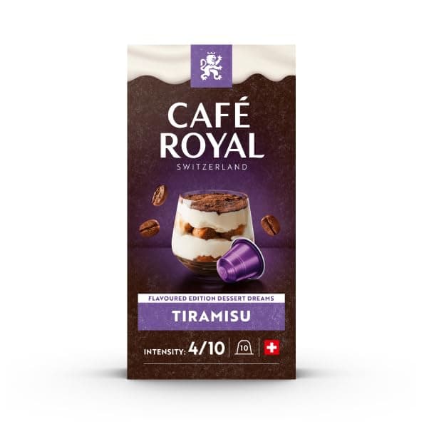 Café Royal Tiramisu Nespresso Compatible Flavored Coffee Capsules, Light Roast, 100% Arabica, 100 Capsules - Image 3