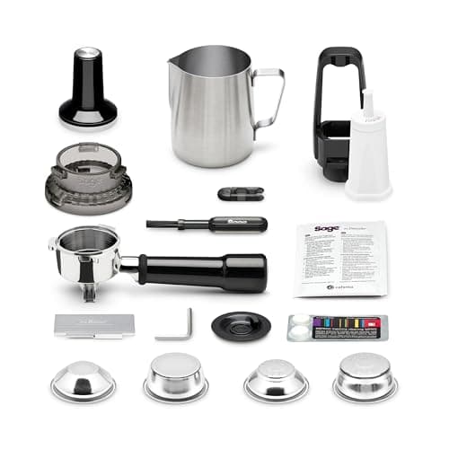 Sage - The Barista Express - Coffee Machine with Manual Milk Frother and Grinder - Automatic Grinding, Custom Frothing - Milk Jug with Temperature Control - Brushed Stainless Steel - Image 7