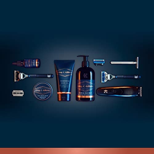 King C. Gillette Gel de rasage pour homme (150 ml) avec thé blanc et huile d'argan pour un soin idéal de la barbe, gel de rasage, cadeau pour homme - Image 8