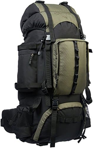 Amazon Basics Sac à dos de randonnée à armature intérieure avec housse de pluie - Image 4