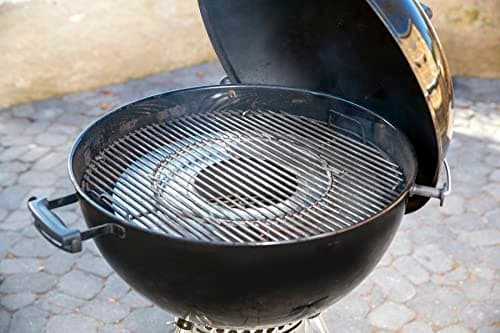 Weber Carbon Heat Regulator for Charcoal Barbecues from Ø 57 cm, Stainless Steel, Fast or Slow Cooking, with Diffuser Ring – Silver (7666) - Image 4