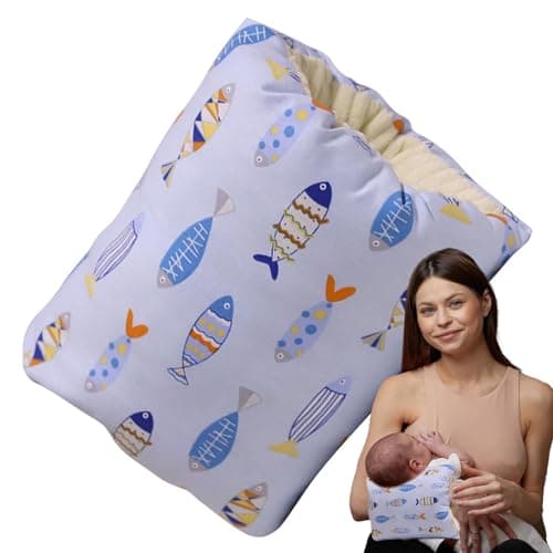 Coussin d'allaitement pour bras – Coussin d'allaitement doux et confortable avec trou pour les bras pour l'allaitement, les voyages, les mamans, les - Image 8