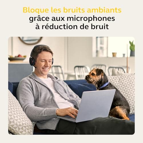 Jabra Evolve2 65 Flex, Casque Bluetooth sans Fil, avec Technologie à réduction de Bruit ClearVoice et ANC Hybride, Design Léger, Adaptateur USB-C, 20h Autonomie, Certifié MS Teams, Noir - Image 5