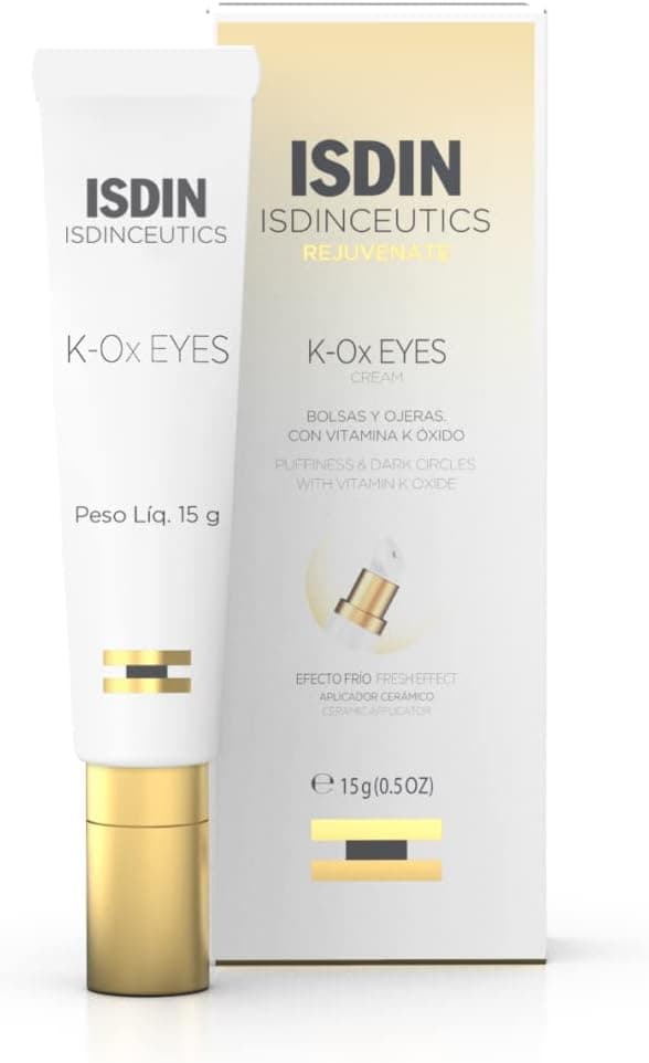 ISDIN Isdinceutics K-Ox Eyes (15ml) | Eye Cream | Removes Puffiness and Dark Circles | Cold Effect Ceramic Applicator
