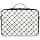 junzan Grand sac de rangement de maquillage avec séparateurs et sangle réglable - Gris pierre vichy, Vichy gris pierre, 14.6 x 10.6 x 4.7 inches, Coloré - Image 3