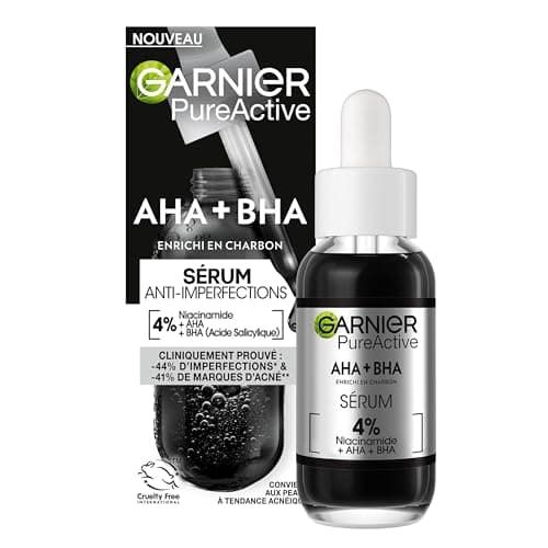 Garnier - Pure Active - Sérum Anti-Points Noirs & Imperfections au Charbon - 4% Niacinamide, Acide Salicylique & Acide Lactique - Peaux Grasses à Tendance Acnéique - Vegan & Cruelty Free - 30 ml - Image 3