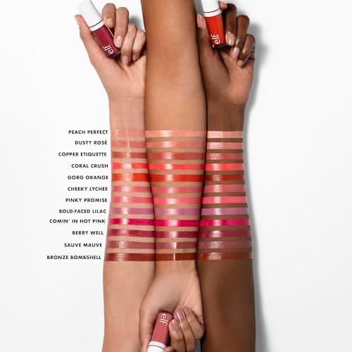 e.l.f. Camo Liquid Blush, fard à joues liquide longue durée, pour une couleur hautement pigmentée, assure une finition douce, baptisée, végétalien et sans cruauté envers les animaux, corail Crush - Image 5