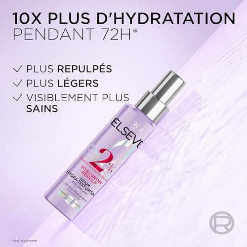 L'ORÉAL PARIS Hydra-Texturising Serum for Dehydrated and Tired Hair - 72H Hydration with Hyaluronic Acid - Elseve Hyaluron Repulp - 150 ml - Image 6