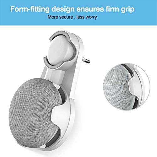Cozycase Nest Mini, Google Home Mini, Mounting Bracket with Integrated Cable Management (White + Grey)) - Image 5