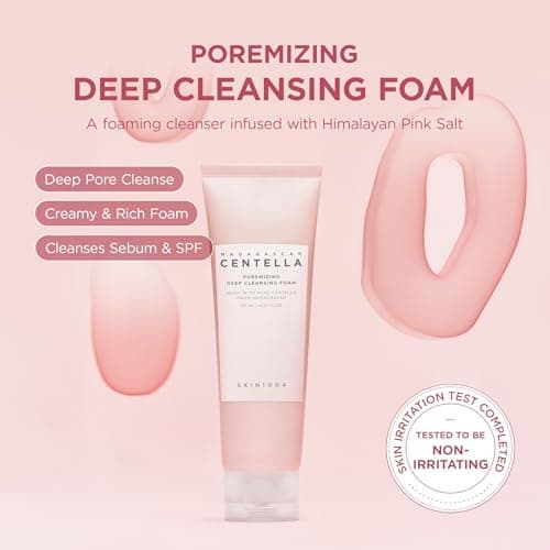 SKIN1004 Madagascar Centella Poremizing Deep Cleansing Foam Limpiador Facial Espumoso Reductor de Poros - Image 4