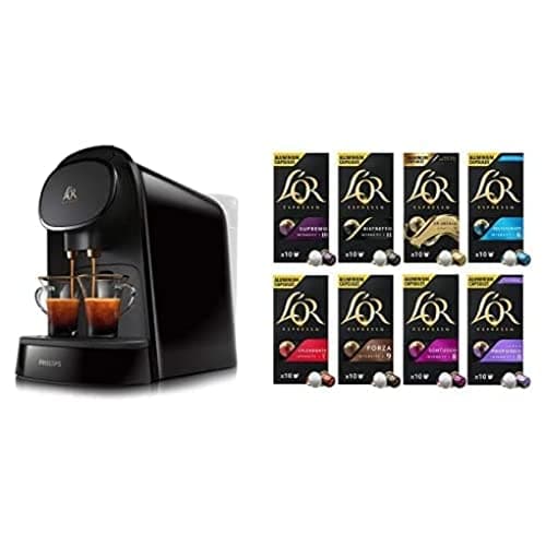 Philips L'OR Barista LM8012/60 Coffee Machine Piano Black + 80 Capsules L'Or Assortment - Image 2