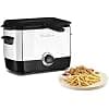 Moulinex Oil Fryer, Capacity 1 L Oil, 600 g French Fries, For 2 servings, Temperature 150°C to 190°C, Compact, Control Port, Minifrito AF220010, Black/Silver - Image 3