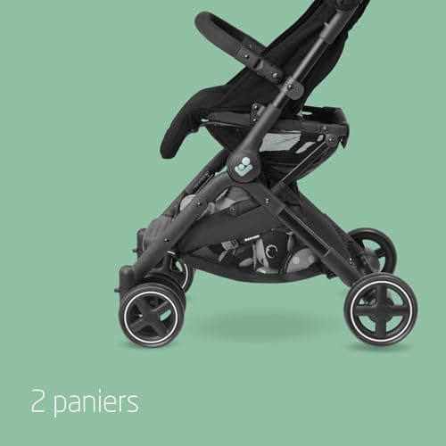 Maxi-Cosi Lara², Poussette Canne, 0-4 ans, 0-22 kg, Poussette Bebe Légère et Compacte, 3 Positions d'Inclinaison, Position Allongée, Pliage Automatique, Bandoulière, Essential Black - Image 8