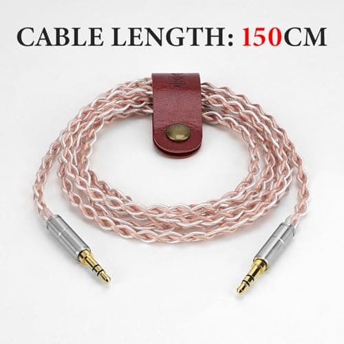 Geekria Câble audio Apollo plaqué argent, compatible avec les casques Sony WH-1000XM6, Skullcandy Crusher ANC 2 et Beats Solo 4, cordon de remplacement 3,5 mm (1,5 m) - Image 3