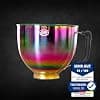 Kitty Professional Stainless Steel Mixing Bowl - Compatible with KitchenAid - 12 oz & 4.8L - With Measuring Scales - Dishwasher Safe (Rainbow) - Image 3