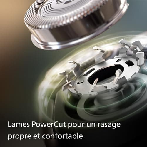 Philips Electric Shaver Series 3000 - rasoir électrique Wet & Dry pour hommes avec technologie SkinProtect, couleur Noir, tondeuse rétractable, rasoir sans fil avec housse de voyage (modèle S3241/12) - Image 6