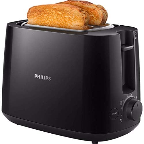 Nespresso De'Longhi Inissia 203549 Coffee Capsule Maker, Plastic, Black & Philips Toaster – 2 Slots, 8 Settings, Pastry Warmer, Defrosting, Raised - Image 6