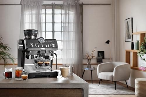 De'Longhi La Specialista Opera EC9555.BK Espresso Coffee Machine with Built-In Coffee Grinder, Cold Brew Function, Includes Steam Stick for Frothing Milk, Includes Accessories - Image 6