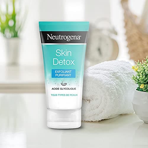 Neutrogena – Exfoliant Purifiant Skin Detox (tube de 150 ml) – Gel nettoyant pour tous types de peaux à l'acide glycolique – Soin visage anti-toxines et traces de pollution pour un teint éclatant - Image 8