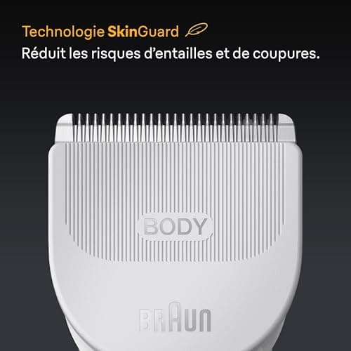 Braun Series 5 Body Trimmer + 2 Shaving Tools with SkinGuard Blade, 100 Min Battery Life, Soft for Sensitive Areas, Shave Your Hair with Accessories, Waterproof, BG5500, Grey - Image 5