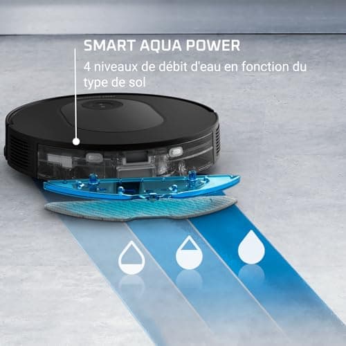 Rowenta X-Plorer Series 65, Robot Vacuum Cleaner, Laser Technology, Methodical Cleaning, Ultra Thin Design RR8L65WH, Black - Image 7