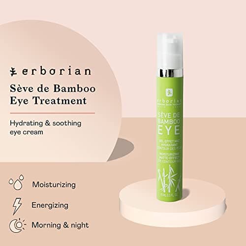 Erborian - Bamboo Eye Sap - Moisturising Matte Eye Gel - Helps reduce fatigue marks: Dehydration streaks, puffiness, drying - Korean Face Care - 15 ml - Image 3