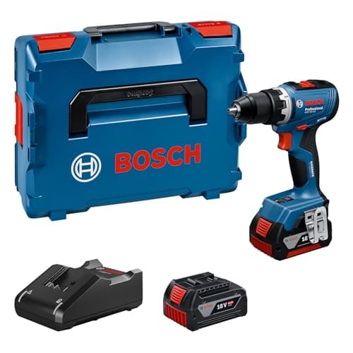 Bosch Professional 18V System Cordless Drill Driver GSR 18V-65 (brushless motor, head length 166, 2 GBA 18V 5.0Ah batteries incl., charger GAL 18V-40, L-BOXX) - Image 2