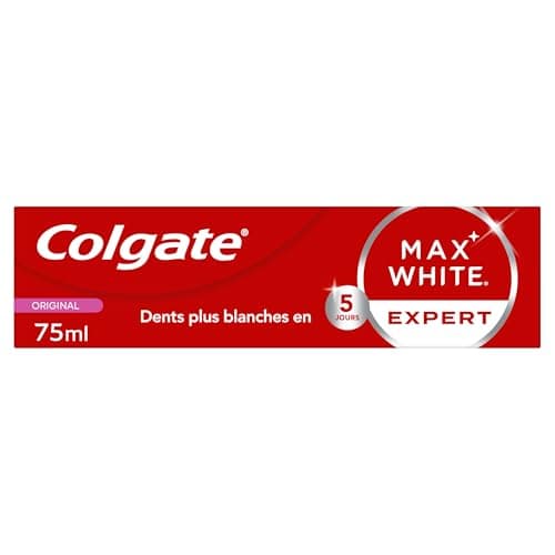 COLGATE - Dentifrice Max White Expert Original - Blanchiment Double Action - 75ml - Image 3